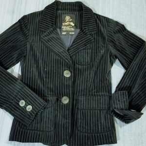 Jacket Vintage SUEDE PINSTRIPE Small Like New